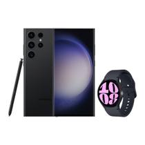 Celular Galaxy S23 Ultra 5G (512GB) - Preto + Galaxy Watch6 BT 40mm - Grafite - Samsung