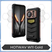 Celular Hotwav W11 Indestrutível Cobre Gold Prova dágua Prova de queda IP68 IP69 Carga Reversa