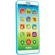 Celular Infantil Buba Baby Phone Com Sons E Musicas Azul