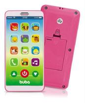 Celular Infantil Buba Baby Phone Com Sons E Musicas Rosa