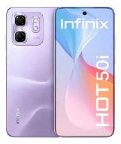 Celular Infinix Hot 50i 256GB 8GB RAM (4GB + 4GB Extended) Tela 6.7 90Hz Câmera 50MP Bateria 5000mAh NFC Android 14 Roxo