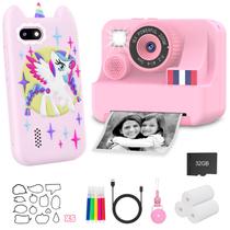 Celular inteligente infantil e câmera de impressão instantânea Yosfeng rosa Celular inteligente infantil e câmera de impressão instantânea Yosfeng rosa