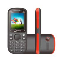 Celular Lenoxx CX 904, Tela 1,8", Dual Chip, Câmera VGA, Bluetooth Preto / Vermelho