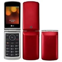 Celular LG Para Idoso G360 Flip Tela 3.0 Câmera 1.3MP Dual Sim Rádio FM Vermelho