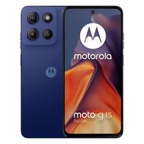 Celular Motorola Moto G15 512GB 4GB RAM Dual SIM Tela 6.72" - Azul + FONE SEM SIO