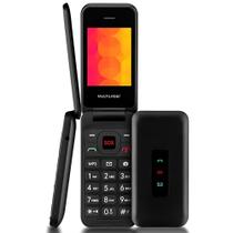 Celular Multi Flip Vita 4G Fácil para Idosos Teclas Grandes Segurança Botão SOS Lanterna Rádio