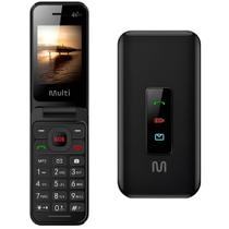 Celular Multi Flip Vita 4G Idoso Teclas Grandes Botão SOS Lanterna Rádio FM Dual SIM