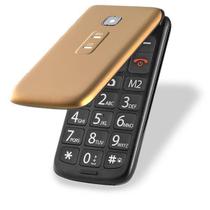 Celular Multilaser Flip Vita Dual Câmera Rádio - Dourado