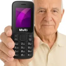 Celular Multilaser Up 4G Fácil para Idosos com Teclas Grandes e Rádio FM