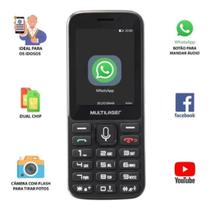Celular Multilaser Zapp Ii 2,4 Pol, Conexão 3G 512Mb, Preto, - Multilazer Celular Multilaser Zapp Ii 2,4 Pol, Conexão 3G 512Mb, Preto, - Multilazer