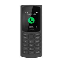 Celular Nokia 105 4G, MP3, Rádio FM, Lanterna, Nk094 Preto