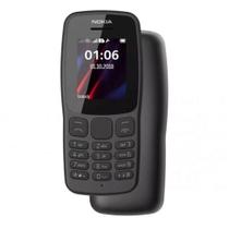 Celular nokia 106 2g 32mb single sim radio fm tela 1.8 preto