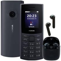 Celular Nokia 110 4G para Idosos + Fone de Ouvido Bluetooth