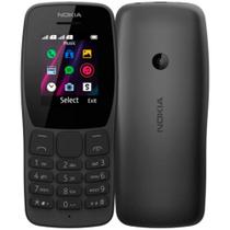 Celular Nokia 110 Dual SIM de 1.77" Câmera VGA e Rádio FM - Preto