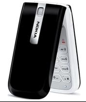 Celular Nokia 2505 3G Dual Sim Flip Idoso Pequeno Prático Câmera Rádio Fm - Preto