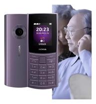 Celular Nokia 4G P/ Idoso Teclado Grande Som Alto 2 Chips - Roxo Celular Nokia 4G P/ Idoso Teclado Grande Som Alto 2 Chips - Roxo