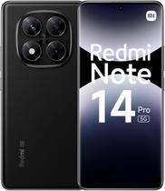 Celular Note 14 Pro 256GB, 8GB RAM, 5G, , Câmera 200MP 8MP 2MP, Carregamento Turbo 45W, Tela AMOLED 6,67” FHD, Preto Lançamento 2025 - Xiaomi.BR