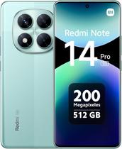 Celular Note 14 Pro 256GB, 8GB RAM, 5G, , Câmera 200MP 8MP 2MP, Carregamento Turbo 45W, Tela AMOLED 6,67” FHD, Verde Lançamento 2025 - Xiaomi.BR