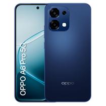 Celular Oppo A6 Pro 5G Azul com Tela AMOLED 6,5", 256GB, 8GB RAM, Câmera de 50 MP, Bateria 7000 mAh Celular Oppo A6 Pro 5G Azul com Tela AMOLED 6,5", 256GB, 8GB RAM, Câmera de 50 MP, Bateria 7000 mAh