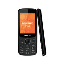 Celular P38 Positivo: Dual SIM, 64MB RAM, Preto, NF Inclusa