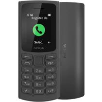 Celular Para Idoso Nokia 105 4G Preto Com Rádio FM e Bateria Longa