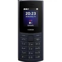 Celular para Idoso Nokia 110 4G Preto Simples, Teclas Físicas, Rádio FM
