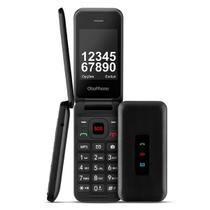 Celular Para Idoso Obaphone Flip Teclas Grandes Botão SOS Dual Chip Multilaser Rede 2G OB005
