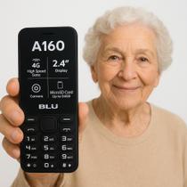 Celular para Idosos BLU A160 3G com Rádio FM, Bateria Durável e Teclas Grandes