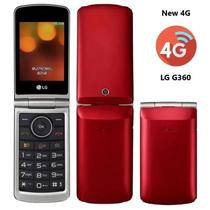 Celular para Idosos Lg G360 4G Zona Rural Radio Dois Chip Vermelho