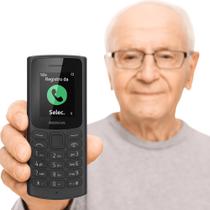 Celular Para Idosos Nokia 105 4g Com Volume Alto e Números Grandes Celular Para Idosos Nokia 105 4g Com Volume Alto e Números Grandes