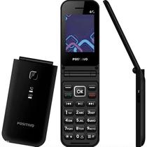 Celular Positivo Dual 4G Flip P51 Idoso Botão S.O.S Preto Celular Positivo Dual 4G Flip P51 Idoso Botão S.O.S Preto