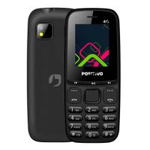 Celular positivo p26 4g dual tela 1.8 128mb rádio fm preto