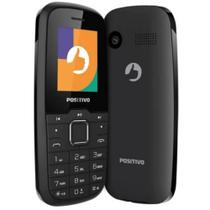 Celular Positivo P26 Preto 4G Dual Chip Rádio FM Câmera VGA Tela 1,8”
