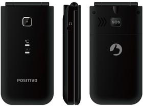 Celular Positivo P50 Flip Dual Chip 32MB 2G - Rádio FM Bluetooth Desbloqueado