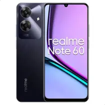 Celular Realme Note 60 128GB 4GB Preto, Tela Grande 6.74”, Dual SIM, Processador Octa-Core, USB-C
