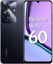 Celular Realme Note 60 128GB 4GB RAM Preto 4G Processador T612 Octa-Core com Bluetooth 5.0