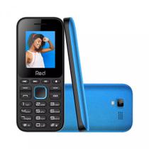 Celular Red Mobile Fit Music M011F Dualchip Preto/Azul Tela de 1.8 Câm.Traseira 0.08MP 16MB anatel