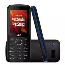 Celular Red Mobile Mega II M010G GSM 32 MB RAM + 32 MB ROM Tela 2.4" Câmera traseira 0.08MP Preto-Azul