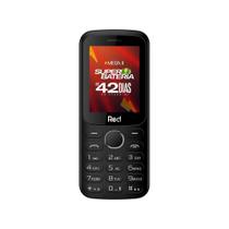 Celular Red Mobile Mega II M010G Tela 2.4"Câmera FM Wireless 32GB Preto-Azul