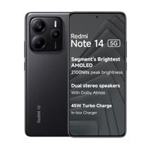 Celular Redmi Note 14 5G Global 8GB RAM 256GB, Câmera 108MP e Bateria 5000mAh - Preto
