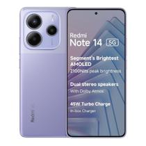 Celular Redmi Note 14 5G Global 8GB RAM 256GB, Câmera 108MP e Bateria 5000mAh - Roxo/Lilás - Xiaomi