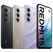 Celular Redmi15 128GB 6GB RAM Dual SIM Tela Grande 6.79" Preto - Lacrado