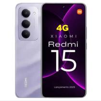 Celular Redmi15 128GB + 6GB RAM - Roxo - Dual SIM - Carregamento Rápido 18W