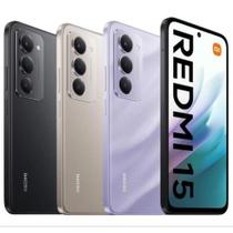 Celular Redmi15 256GB + 8GB RAM - Cinza Titânio - Dual SIM - Carregamento Rápido 18W