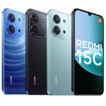 Celular Redmi15C 256GB 8GB RAM Dual SIM Tela Grande 6.74" Preto - Lacrado - Global