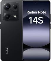 Celular Redmii Note 14S 256GB Global 8GB Preto 4G, Display 6.67, HyperCharge 67W, Helio G99