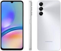 Celular Samsung Galaxy A05s 128GB 6GB RAM Cinza Prata Câmera Profissional Bateria Duradoura