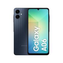 Celular Samsung Galaxy A06, 128GB, 4GB RAM, Tela 6.7", Câm. Traseira 50+2MP, Frontal 8MP Azul