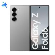 Celular Samsung Galaxy Z Fold6 5G, 512GB, 12GB RAM, Tela 7.6" + 6.3" - Cinza