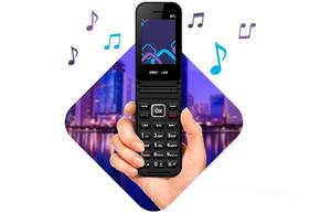 Celular Simples P/ Idosos E Trabalho Rádio Câmera Botão SOS Teclas Grandes Flip 4G Positivo P51